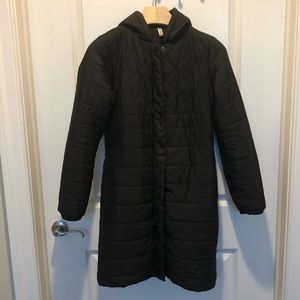 Long Black Puffer Coat